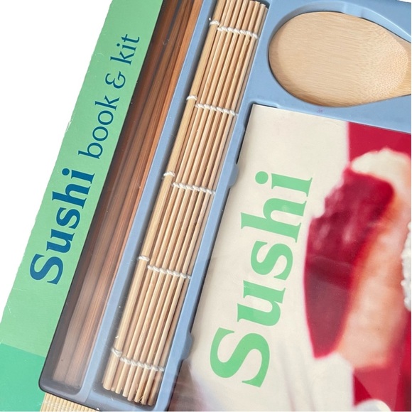 Sushi Book and Kit Serving Mat/Utensil New - Picture 2 of 7
